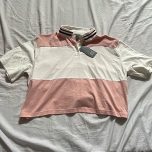 NWT wild fable cropped polo